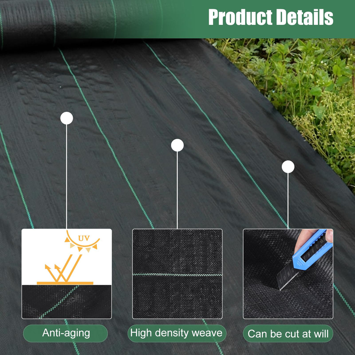 WiMas heavy duty polypropylene fabric designed for diverse outdoor spaces.