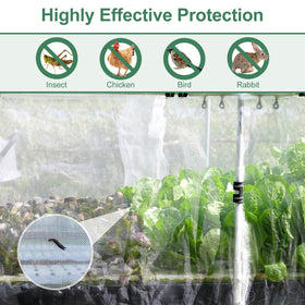 WiMas plant cover net provides durable protection from weather and sun