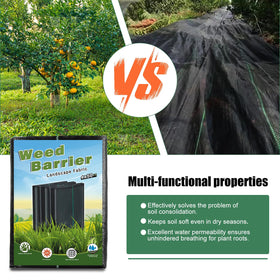 WiMas weed barrier laid over a garden bed to deter weeds and conserve moisture.