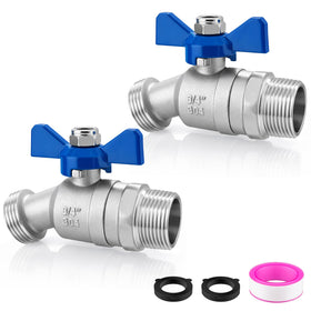 Windblowgrass 304 stainless hose bib with 3-4 inlets and outlets for leak-free outdoor use