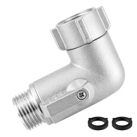 Windblowgrass 304 stainless steel hose elbow showing a durable body for outdoor reliability