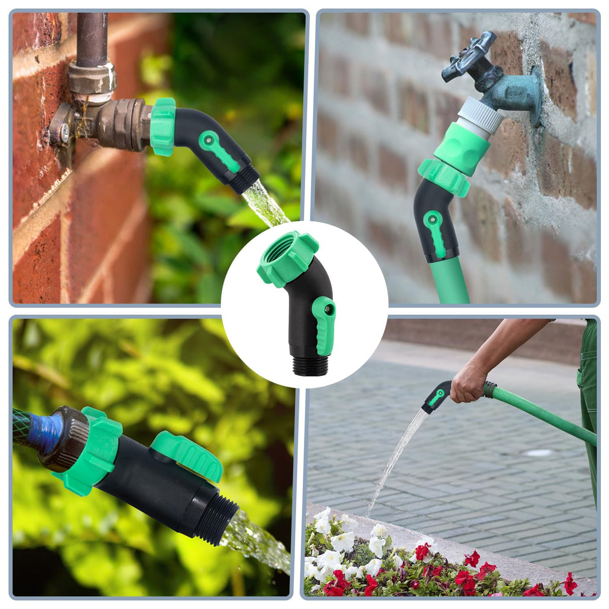 Windblowgrass anti-slip handle in action provides secure grip during setup.