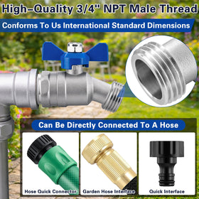 Windblowgrass leak-proof seal reduces drips with gasket and Teflon tape during connections