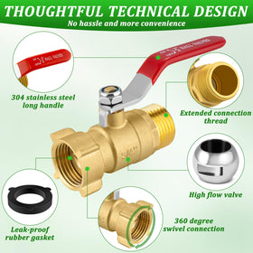 Windblowgrass quarter-turn valve enables quick and precise flow control.