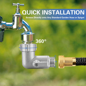 Windblowgrass RV outdoor faucet elbow suitable for campground hookups