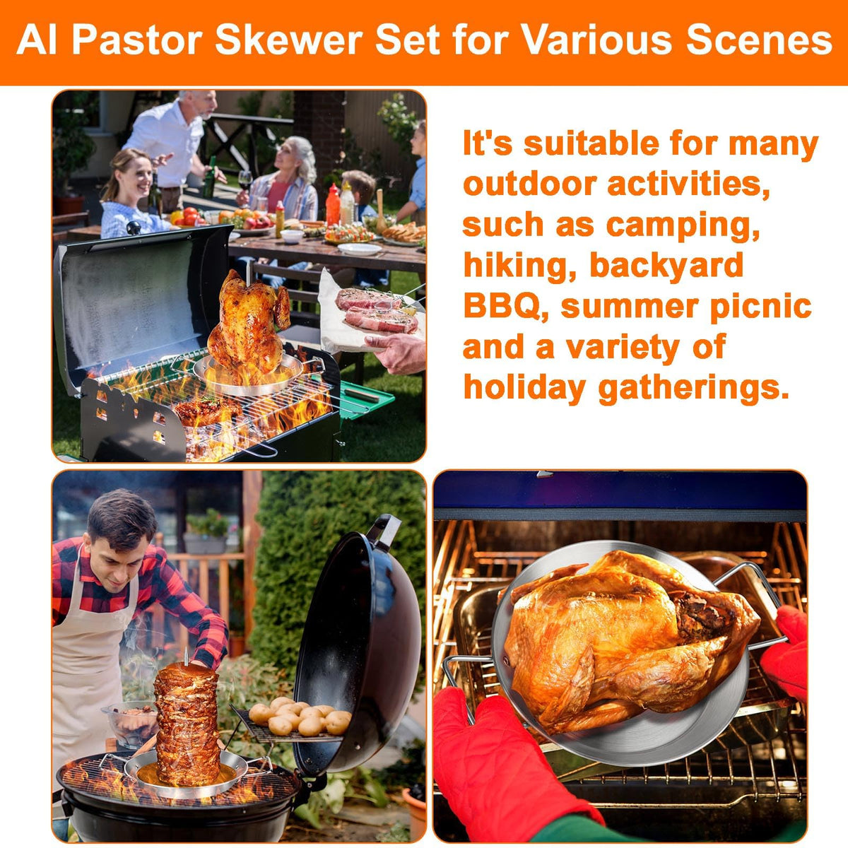 Windesk Two silicone brushes included for basting while grilling