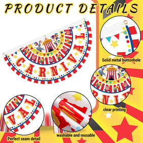 Windkream circus garden decor bunting brings rustic carnival vibes to yards.