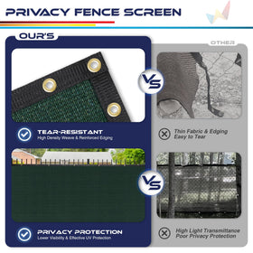 Windscreen4less privacy screen transforming backyard view