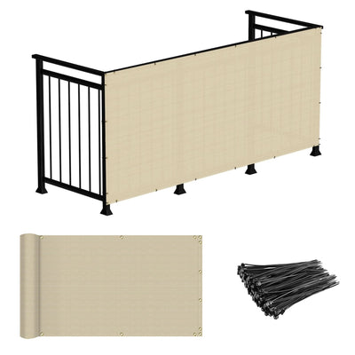 Windscreen4less balcony privacy screen on a deck blocks nosy views for privacy.