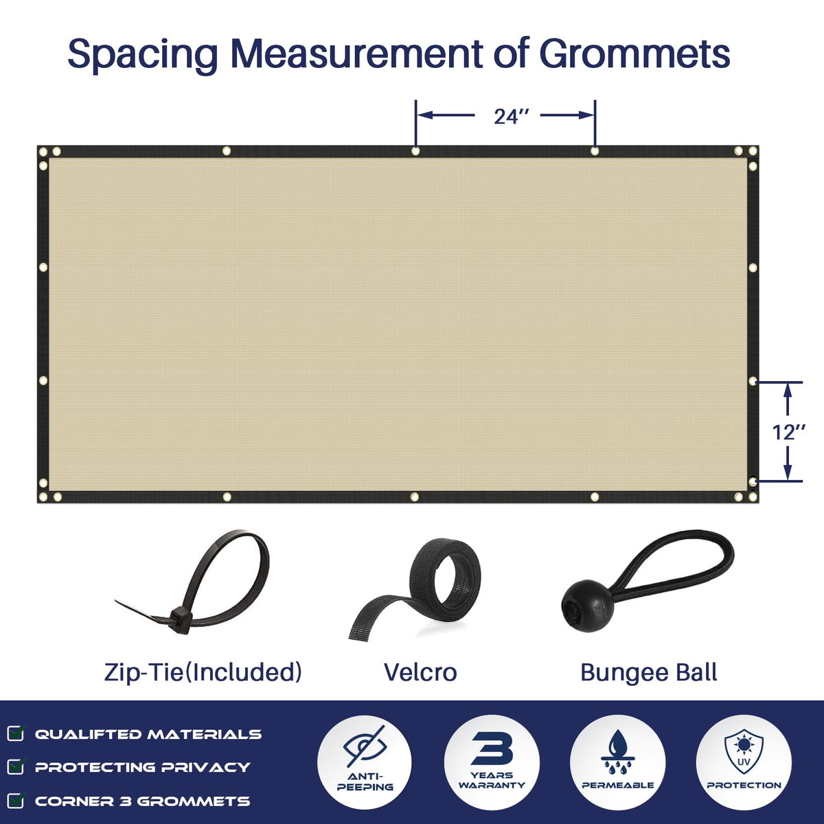 Windscreen4less garden porch privacy fabric reduces wind and dust for comfort.