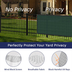 Windscreen4less garden privacy screen on patio hides sightlines.