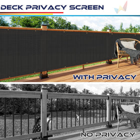 Windscreen4less pool fence privacy screen hides sightlines and maintains airflow by the water.