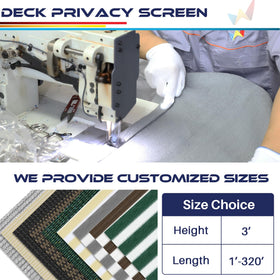 Windscreen4less porch privacy screen creates intimate outdoor spaces and reduces street noise.