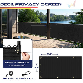 Windscreen4less wind and dust blocker reduces outdoor exposure and improves comfort.