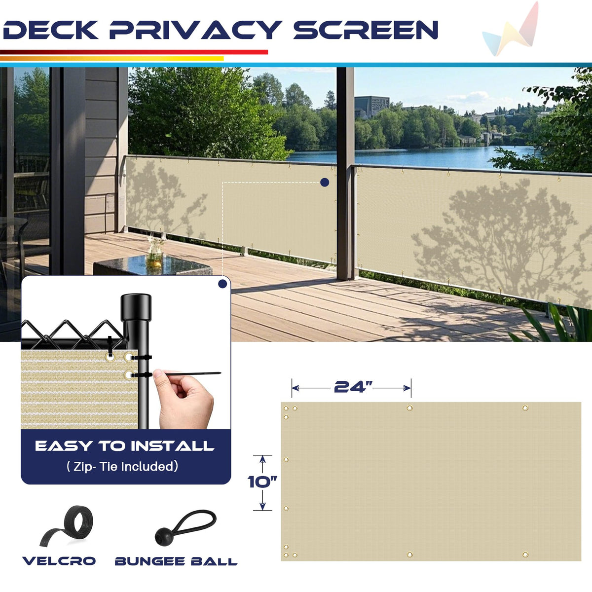 Windscreen4less wind and dust blocking shield for streetside privacy.