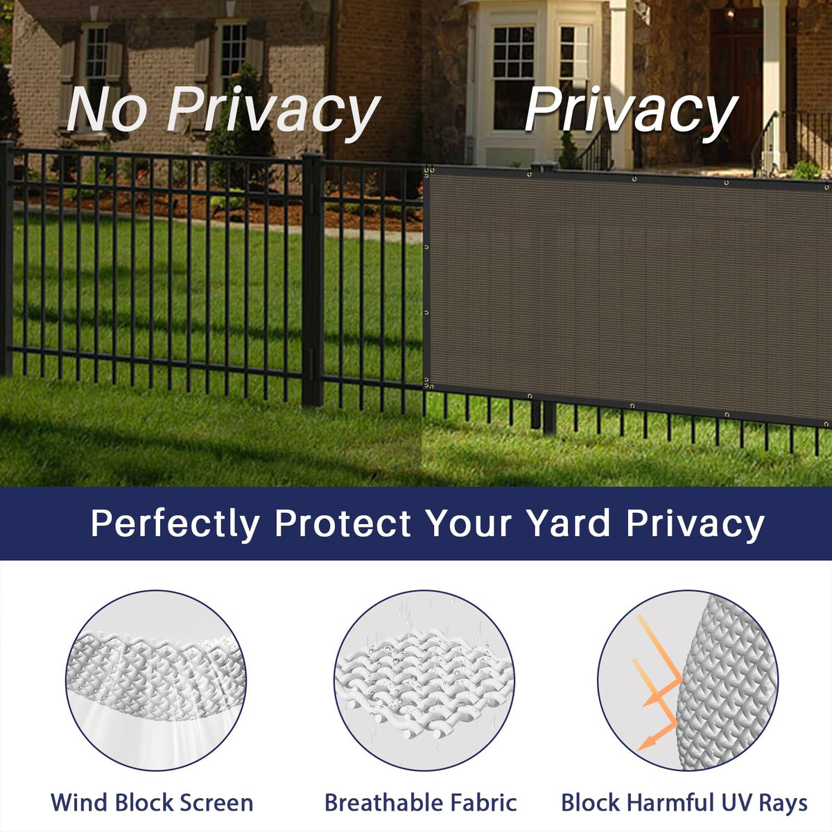 Windscreen4less yard privacy screen guarding pool decks for enhanced seclusion