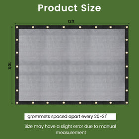 Windscreensupplyco mesh tarp easy installation with straps