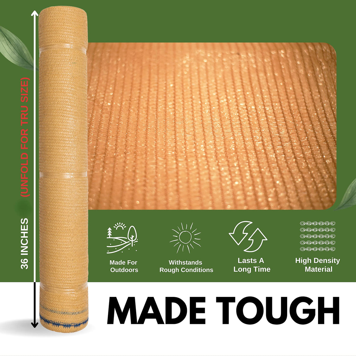 WindscreenSupplyCo packaging showing folded shade cloth for compact shipping