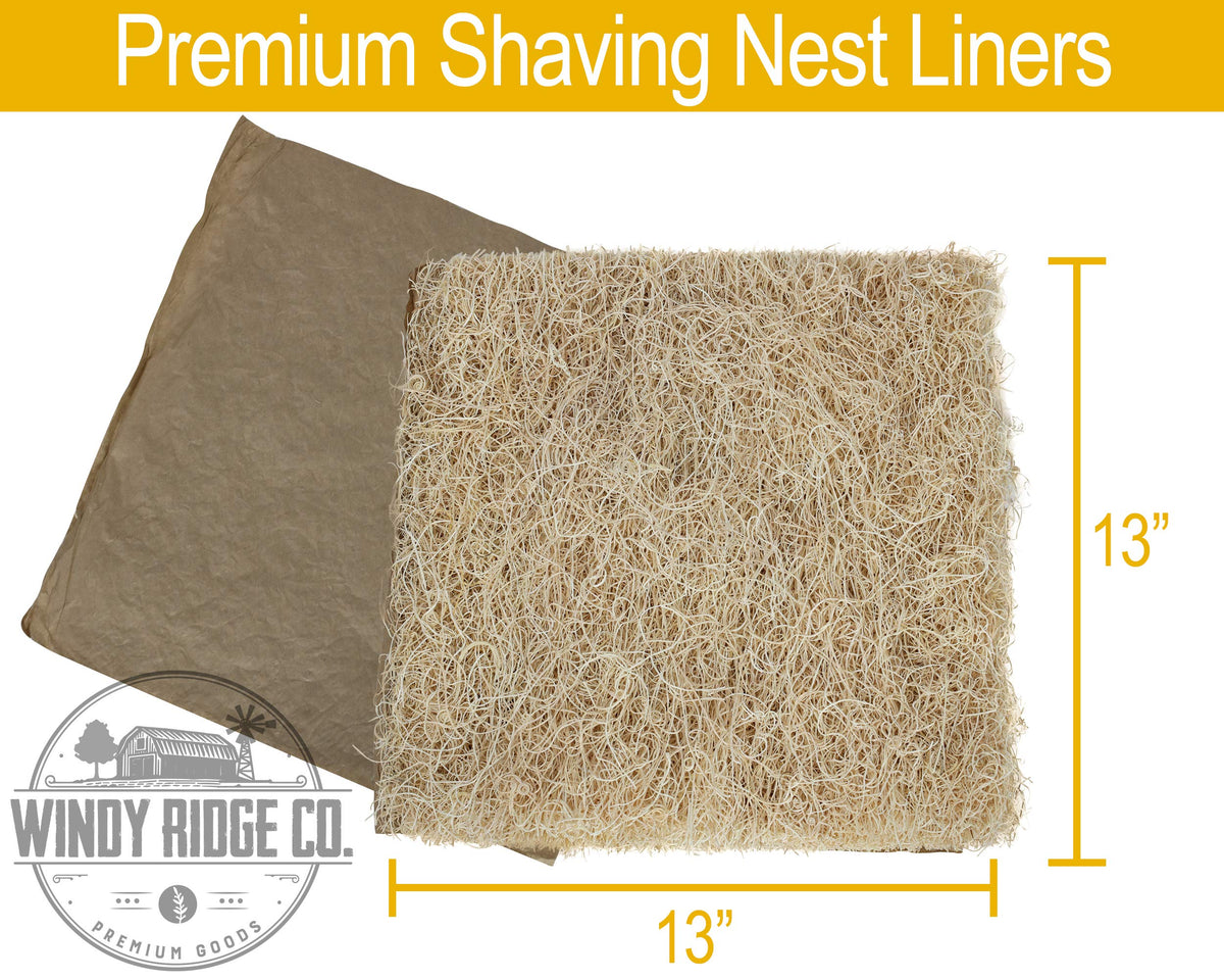 Windy Ridge Co. Aspen Excelsior nesting pad in coop highlights secure footing for chicks.