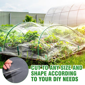 Windyun raised-bed netting cover protects plants while letting air through.