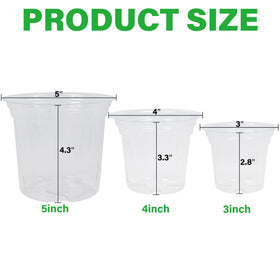 Winemana clear nursery pot offering a seedling view for monitoring growth.