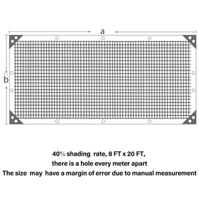 Winemana greenhouse shade cloth 8x20 reduces heat while venting