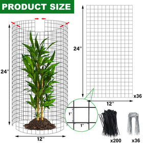 Winemana stakes and ties secure cages quickly for outdoor protection