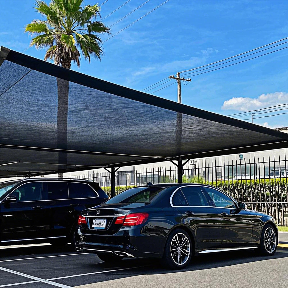Winemana patio shade net 40% creates comfortable outdoor seating