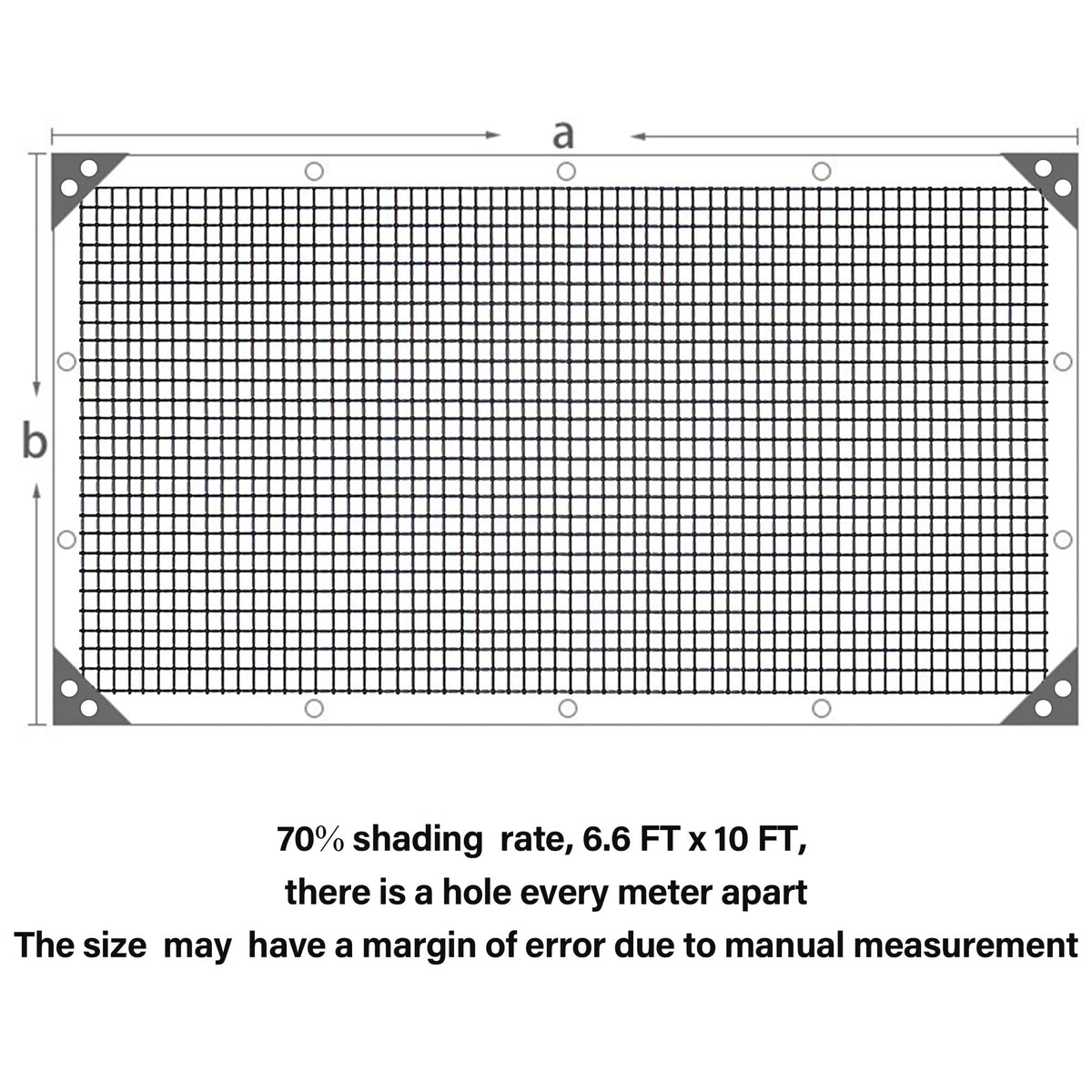 Winemana shade cloth with reinforced grommets for secure mounting.