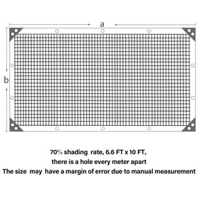 Winemana shade cloth with reinforced grommets for secure mounting.