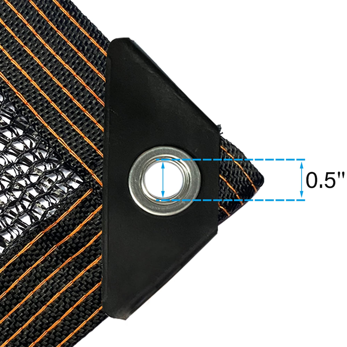 Winemana sunblock mesh tarp with grommets for easy hanging and durable outdoor protection.