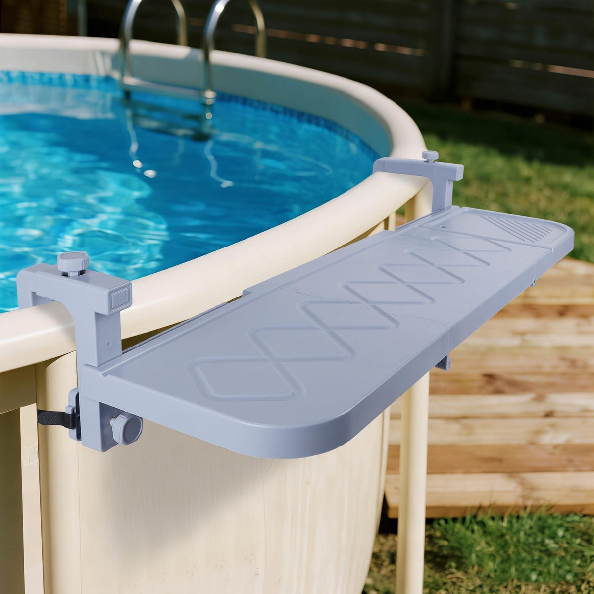 Winemana versatile poolside table for decks patios and balconies