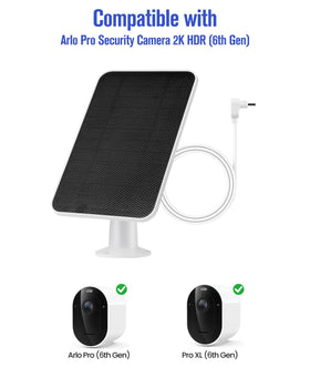 WININMETA Arlo Pro 6 XL solar panel provides steady 5W charging efficiency