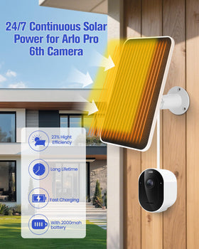WININMETA Arlo Pro 6 XL with 9.8ft USB-C cable for flexible setup