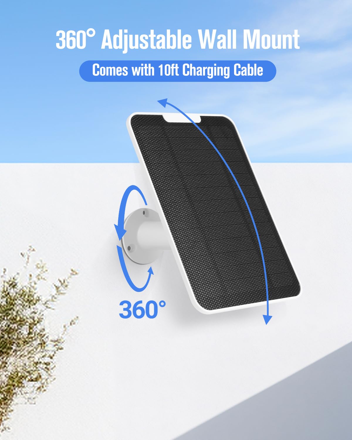 WININMETA IP65 weatherproof solar panel withstands rain and dust
