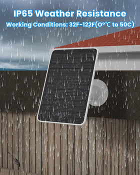 WININMETA IP65 weatherproof panel stands up to rain and snow outdoors.