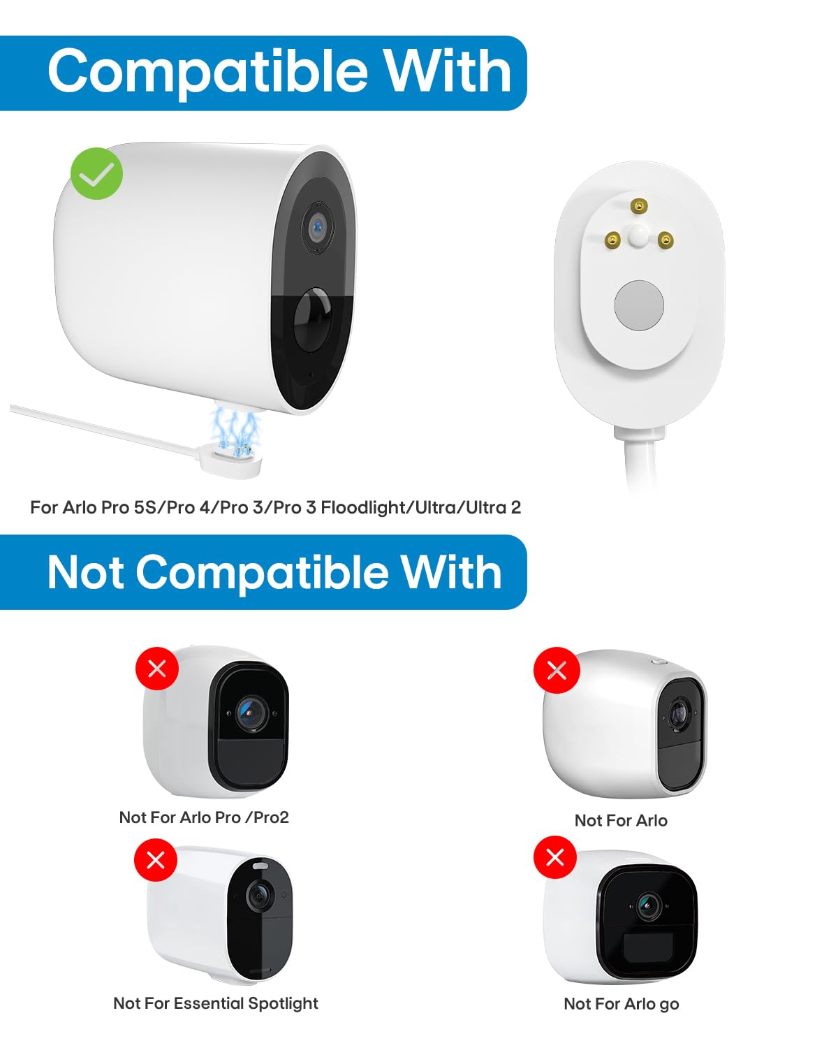WININMETA 360-degree bracket demonstrates flexible sun exposure adjustment for Arlo.