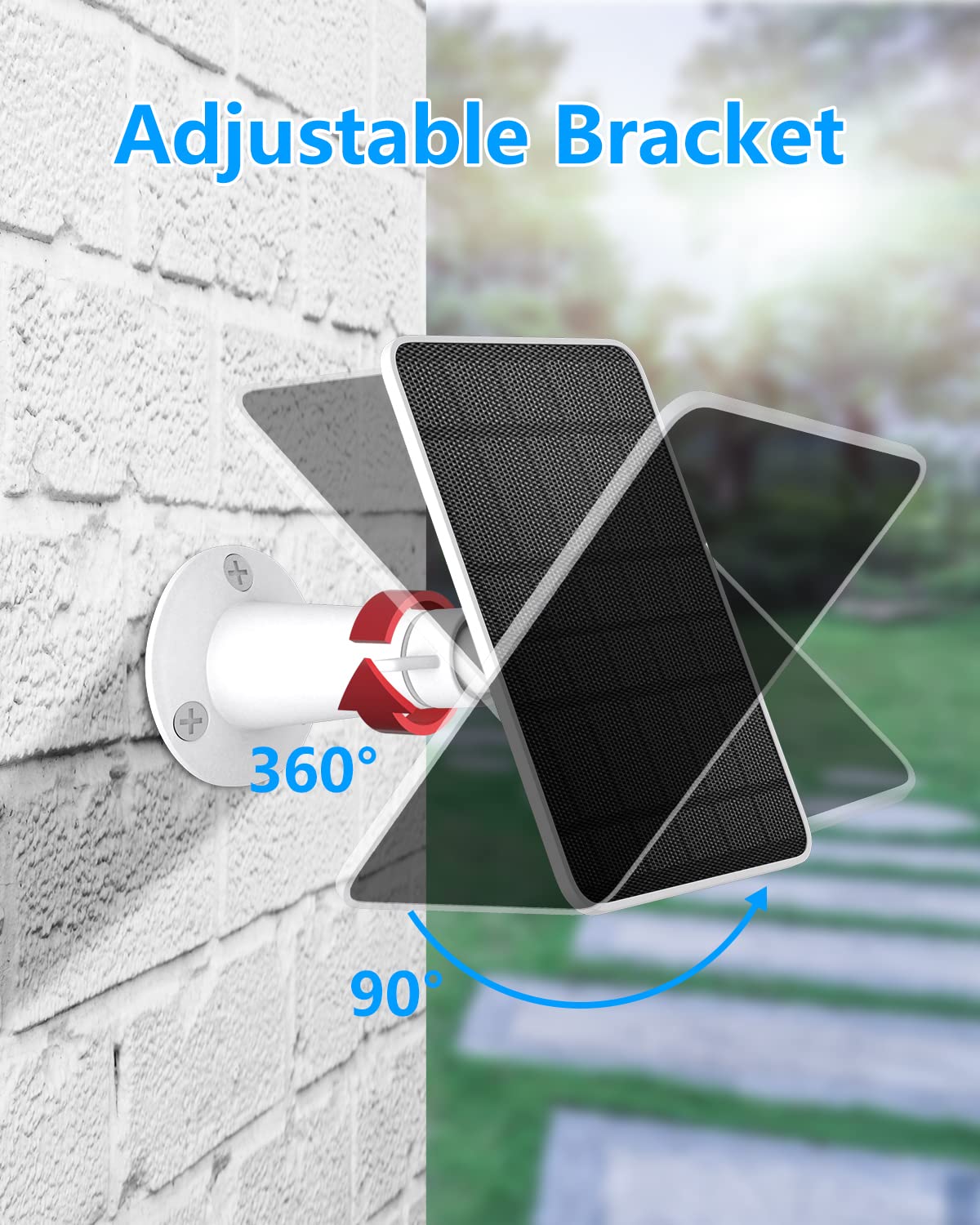 WININMETA 9.8ft cable enables flexible placement near sunlit areas.