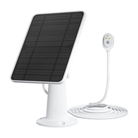 WININMETA solar panel with magnetic connector powers Arlo Pro cameras on the go.