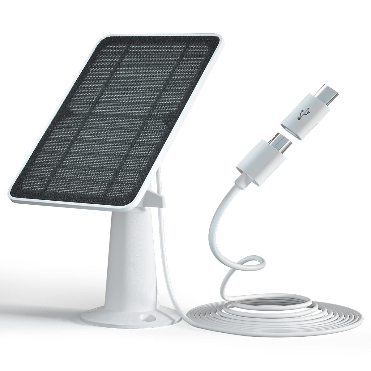 WININMETA solar panel demonstrates EufyCam compatibility for seamless setup.