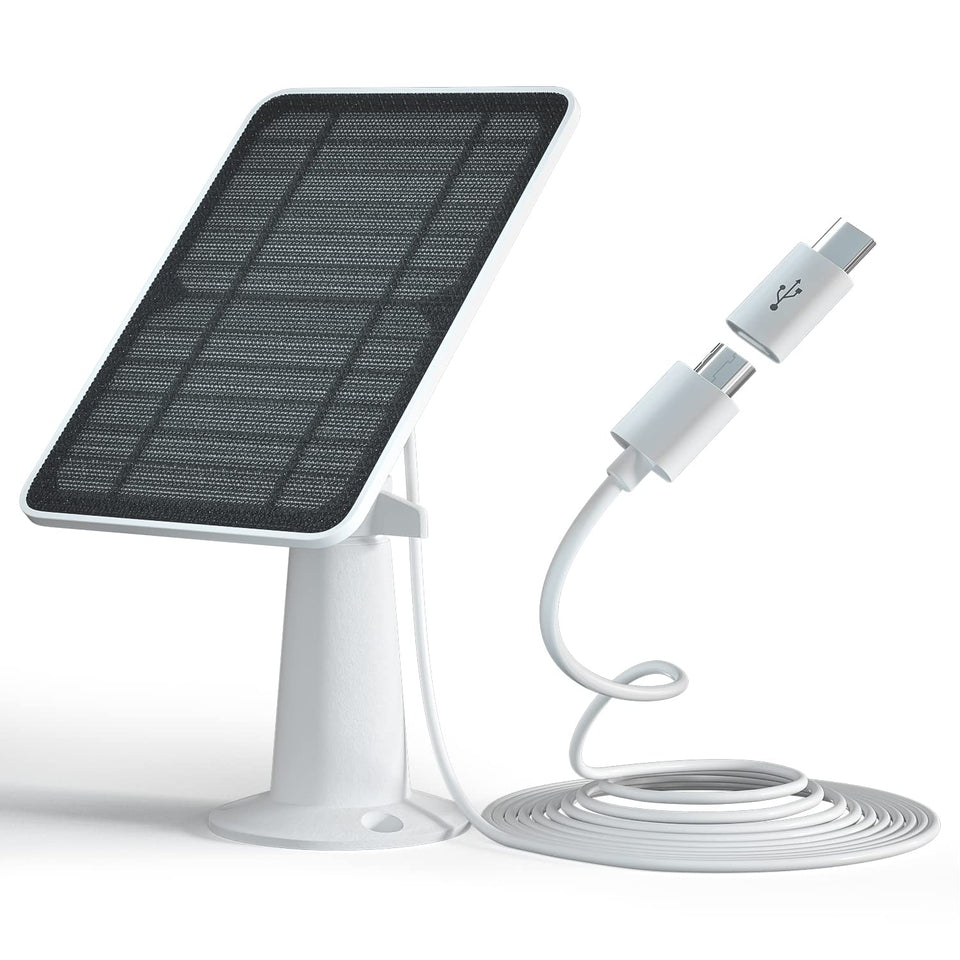 WININMETA solar panel demonstrates EufyCam compatibility for seamless setup.