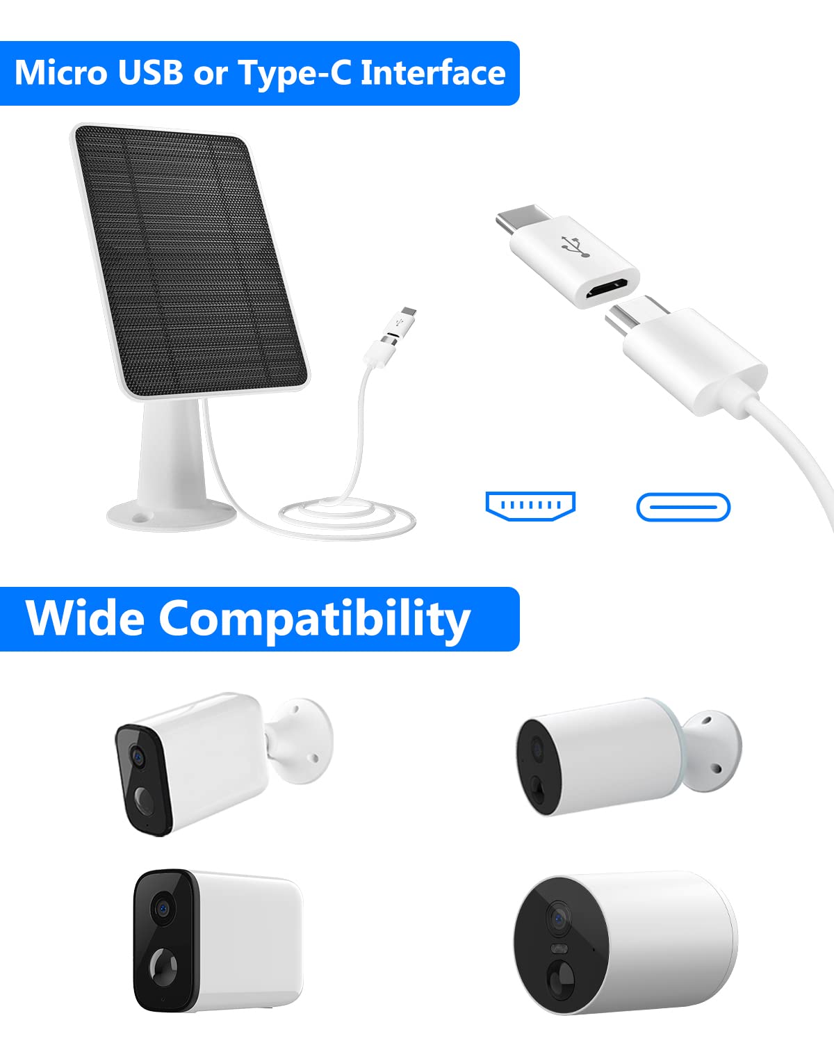WININMETA IP65-rated solar panel withstands rain and snow for outdoor use.