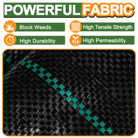 Winisok breathable weed mat supports irrigation while blocking weeds