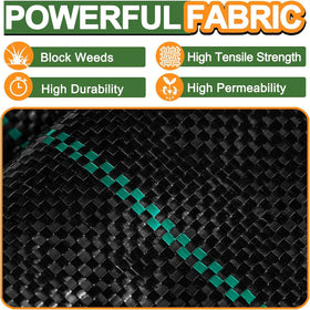 Winisok garden weed mat breathable cloth promotes airflow and moisture to roots.