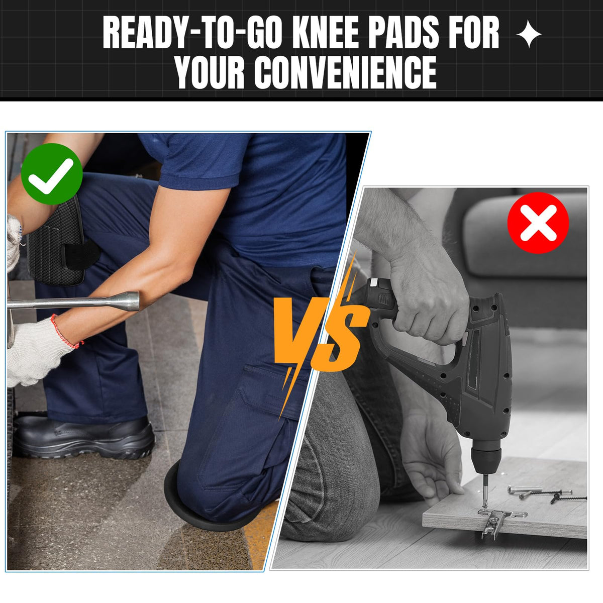 WinnerWhy knee pads are lightweight and comfortable for extended sessions of indoor cleaning or painting.