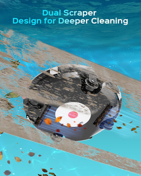 WINNY Pool Cleaner 80-minute runtime supports quick, thorough pool cleaning.