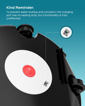 WINNY Pool Cleaner dual-scrubbers deliver a thorough surface clean.