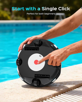WINNY Pool Cleaner lightweight unit with easy carry handle.