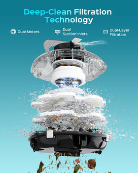 WINNY Pool Cleaner self-parking dock demonstrates hands-free maintenance after cleaning.