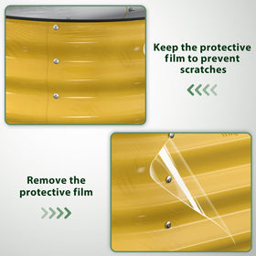 Includes gloves and screwdriver for safe assembly.